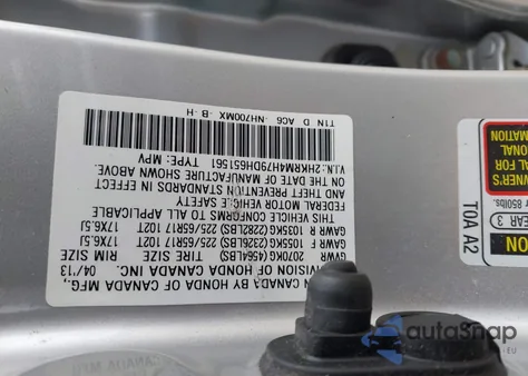 2013 Honda Cr-V Ex-L from USA, damaged, VIN 2HKRM4H79DH651561